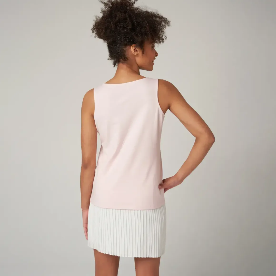 Roland-Garros T-shirts & Tank Tops|Women's logo round neck tank top - pink