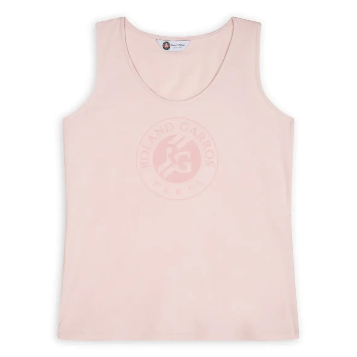 Roland-Garros T-shirts & Tank Tops|Women's logo round neck tank top - pink